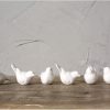dropship from factory set of 6 white ceramic birds mass production supply