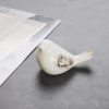 dropship from factory small birds statues white ceramic home decor modern style decorative ornaments animal figurines for living room bedroom home office cabinets (2pcs white) mass production supply