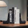 supplier direct decorative bookends hands book ends for shelves, modern bookends book stoppers book holders heavy duty bookends for office, home, living room decors, 8.5 x 6.8 x 3.5 inches wholesale prices