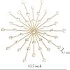 factory direct zexuiru 3 set gold metal jeweled wall art bling crystal home décor star sun rhinestone wall hanging diamond accents volume discount