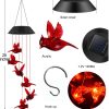 producer to buyer cardinal wind chimes, solar powered red cardinal bird wind chime wind moblie led light, spiral spinner cardinal windchime portable outdoor chime for patio, deck, yard, garden, home discounted pricing