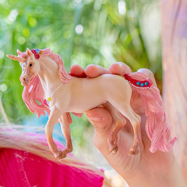 dropship from factory schleich bayala animal figurine, unicorn toys for girls and boys 5-12 years old, decorated unicorn mare mass production supply