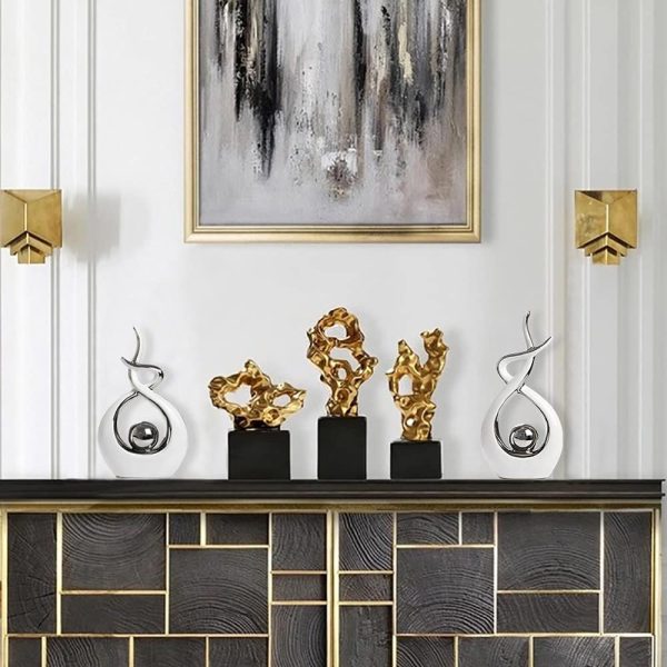 dropship from factory norrclp home decor modern abstract art ceramic statue table decorations for dining room living room office centerpiece mass production supply