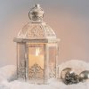 custom wholesale lanterns decorative outdoor&indoor, set of 2 (15"&11") beige metal lantern decor with glass, candle holder for porch, patio, garden, fall, wedding, christmas, table centerpiece oem/odm services