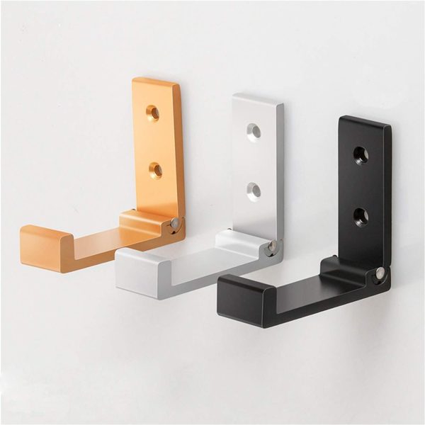 competitive pricing zeyu folding coat hooks, 5pcs wall hooks for hanging coat towel hooks hardware heavy duty aluminum alloy headphone holder no rust wall mounted with screws for bags fitness equipment one-stop wholesale