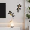 factory direct liffy metal gecko wall decor large 2 pack, outdoor lizard wall art, metal lizards wall decor, gecko metal wall art for home garden yard fence(15inch) volume discount