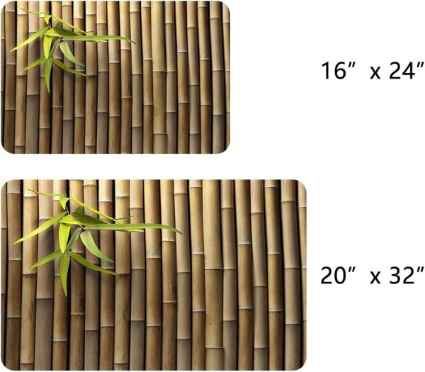 manufacturer direct bamboo 3d printed outdoor bath mat cute bathroom rugs funny non slip bathtub decor mats super absorbent floor carpet machine washable quick dry bahtmat for tub, shower, bedroom 20"x32" trade price