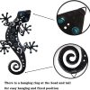 factory direct metal lizards outdoor decor metal gecko wall decoration geico lizard 13.5 * 8.5 inch 3 pack set suitable for hanging in yard or fence volume discount