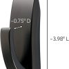 competitive pricing command large modern reflections metal hook, holds up to 5 lb, oil rubbed bronze, 1 wall hook with 2 command strips, damage free hanging hooks for hanging decorations in living spaces one-stop wholesale