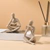 supplier direct style-a beige, creative abstract thinker bookend for home aesthetic, study, and wine cabinet – stylish shelf decor accent and thoughtful gift for living room, bar, or coffee shop wholesale prices