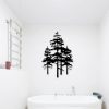 factory direct metal pine tree wall art decor nature home decor cedar tree metal sign wall decorations for living room, nature forest metal decor, tree wall art, nature lover gift (black, larger) volume discount