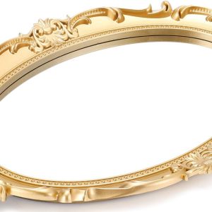 wholesale direct sooyee decorative tray,bathroom tray vanity tray decor, gold tray mirror tray for dessert table,coffee table,vanity,home decor,serving tray with handle bulk purchase at factory prices