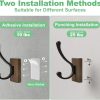 competitive pricing wood wall hooks for hanging - 4 pack hooks wall mounted, wooden rustic farmhouse heavy duty towel hooks, hooks for coats, towel, hat, keys, purse, bag and robe one-stop wholesale