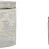 wholesale direct bloomingville a75500081 set of 2 grey round decorative cement lids boxes bulk purchase at factory prices