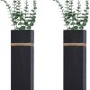 bulk purchase wall planters for indoor plants - 2 pack wood wall vases for dried flowers & artificial plants modern farmhouse wooden vase for living room bedroom kitchen wall decorations - black trade price