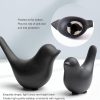 dropship from factory notakia small animal statues home decor modern style birds decorative ornaments for living room, bedroom, office desktop, cabinets (black 2pcs) mass production supply