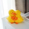 supplier direct charming hug ducks decorative bookends, resin book ends for shelves, cute book stoppers for home office desk decor, 8”, yellow wholesale prices