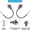 bulk purchase curtain holdbacks, curtain hooks for drapes with screws wall mounted, decorative drapery holdbacks for bedroom livingroom office, satin nickel ball finials curtain tiebacks (2pcs) factory discount