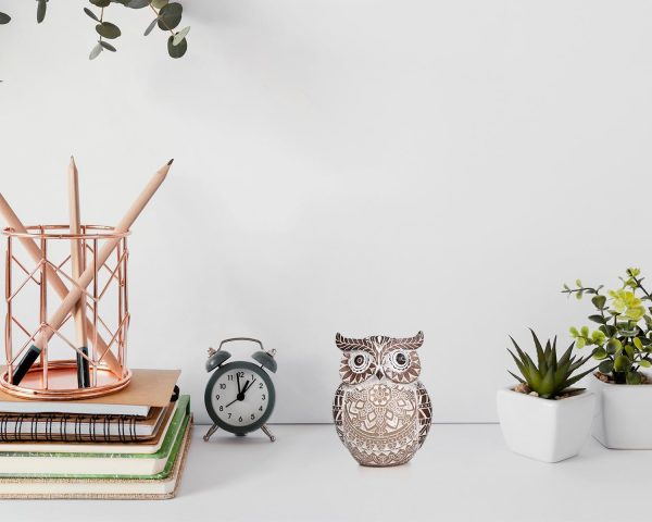 dropship from factory adorable owl figurine for shelf or tray - cute chubby owl figurine boho decor for shelf desktop cabinet fireplace mantel bathroom decor accents mass production supply