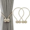 bulk purchase window curtain tiebacks clips vs strong magnetic tie band home office decorative drapes weave holdbacks holders european style 1 pair factory discount