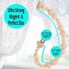 bulk purchase magnetic wood bead curtain tiebacks - powerful magnets by insstic - enhance boho bedroom decor, boho living room decor aesthetic, western home decor, boho nursery decor curtain tie backs, 2 pack/wood factory discount