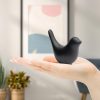 dropship from factory notakia small animal statues home decor modern style birds decorative ornaments for living room, bedroom, office desktop, cabinets (black 2pcs) mass production supply