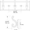 competitive pricing liberty 129854 wall mounted coat rack with 3 decorative hooks, 10-inch, satin nickel and white one-stop wholesale