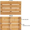 manufacturer direct bamboo wooden mini bath shower mats for small bathroom, small bamboo wood bathroom floor mat, sturdy and easy to clean(15.8 x 10.2 inch) trade price
