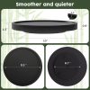 wholesale direct turntable vanity tray 10 inch for perfume candle, bamboo kitchen sink countertop organizer keep glass, sponge and soap bathroom coffee table decorative black (vflz) bulk purchase at factory prices