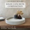 wholesale direct oakoa round decorative tray for coffee table tray decor - concrete round tray home decor tray - coffee table decor - table trays decorative - centerpiece tray bulk purchase at factory prices