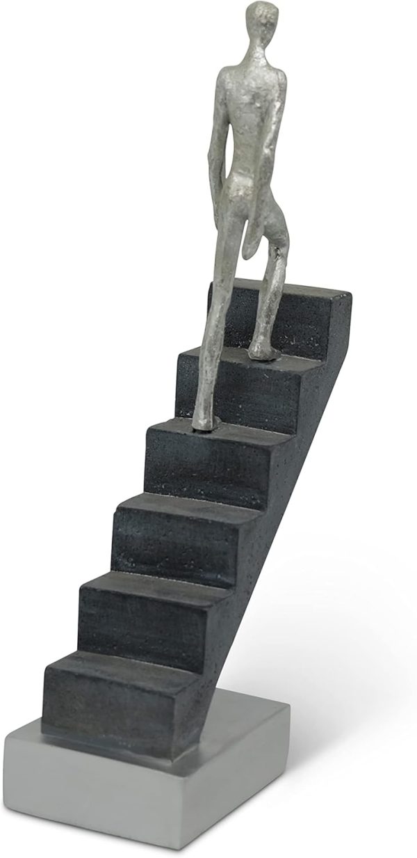 dropship from factory modern desk decor 'top of the rock' - abstract sculpture 11" as motivation - modern home decor figure made of marble resin - aesthetic statue for living room & office décor as a gift mass production supply