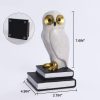 supplier direct book ends for shelves, owl decorative bookends bronze bird book stopper unique kids book holders with anti-slip base luxurious bookends for kids rooms office home decor(white) wholesale prices
