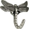 competitive pricing franklin brass dragonfly (1-pack) single wall hooks 1-prong coat/hat antique pewter hooks for hanging wall mount hanger clothes, purse, bag, towel organization decorative wall hooks b46145y-bsp-cp one-stop wholesale