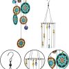 producer to buyer flower wind chimes outdoors with colorful glass beads deep tone memorial sympathy window garden hanging windchimes for outside discounted pricing