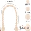 bulk purchase magnetic curtain tiebacks, curtain tie backs for curtains 2 pack, wood bead curtain tiebacks, curtain holders for boho bedroom decor, baby nursery decor, farmhouse decor factory discount
