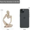 dropship from factory sandstone resin thinker style abstract sculpture statue collectible figurines home office bookshelf desktop decor(small sandstone,left) mass production supply