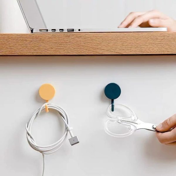 competitive pricing 6 pack adhesive hooks cute utility hooks, key hooks for wall decorative, for hanging hat, towel, key, towel hook wall mount for home, kitchen, bathroom, office one-stop wholesale