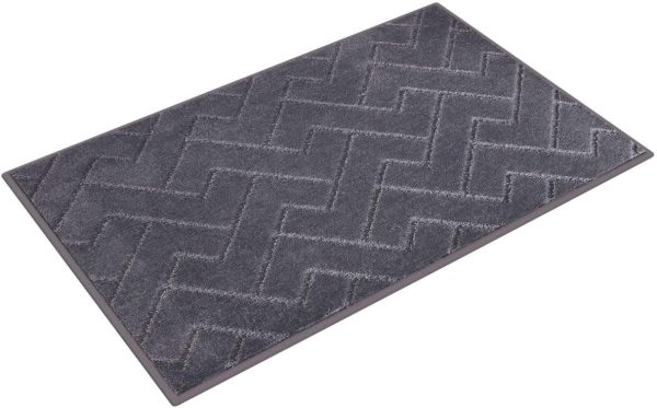 global sourcing purrugs dirt trapper door mat 20" x 31.5", non-slip machine washable entry rug, shoe scraper, dog door mat, super absorbent welcome mat for front & back door, muddy wet shoes & paws oem/odm services