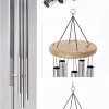 producer to buyer 5' big extra large 57" wind chime deep tone tuned resonant bass sound church windchime outdoor unique memorial sympathy-garden hanging decorations yard bells, silver discounted pricing
