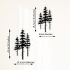 factory direct metal pine tree wall art decor, nature home decor, cedar tree metal sign, wall decorations for living room, nature forest metal decor, tree wall art, nature lover gift (black, small) volume discount