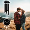 producer to buyer wind chimes for outside, infinity, deep tone soothing melodies wind chime. create zen atmosphere, outdoor garden, porch, patio decoration, mute option. windchimes outdoor for mom gift,women,dad unisex discounted pricing