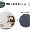 wholesale direct muzilife 10" round mirror candle plate set, 2 mm circle tables mirror trays - box of 12 glass candle plate set for table wedding centerpieces, party, festivals decor bulk purchase at factory prices
