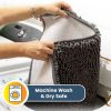 global sourcing muddy mat® shown on tv highly absorbent microfiber door mat and pet rug non slip thick washable area and bath mat soft chenille for kitchen bathroom bedroom indoor and outdoor - grey medium 30"x19" oem/odm services