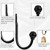 bulk purchase hion curtain holdbacks black 2pcs, curtain tiebacks wall mounted curtain hooks holders for drapes factory discount