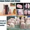 supplier direct rose quartz bookends pink crystal decorative book ends office home decor small 1 pair 2-3 lbs wholesale prices