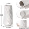 oem/odm services ceramic vase for home decor,copotea 8 inch white flowers vase, modern cylinder vase for centerpieces entryway shelf living room table decor affordable bulk deals