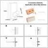 competitive pricing homedo 4pack adhesive wall hooks hat rack, wooden coat hooks wall mounted, decorative hooks single organizer hat hanger towel rack, heavy duty hooks (rectangle-beech,4p) one-stop wholesale
