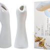oem/odm services white ceramic vases flower vases home decor cool cute small hand vase for flowers unique modern bathroom living room rose tulip coffee tables centerpieces decorative affordable bulk deals