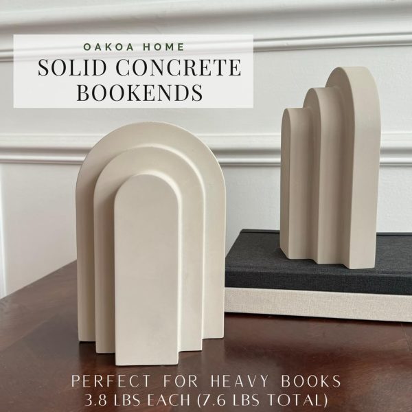 supplier direct oakoa concrete heavy book ends decorative - decorative bookends for heavy books - book ends for shelves decorative - heavy duty bookends for shelves decorative - modern bookends decorative wholesale prices