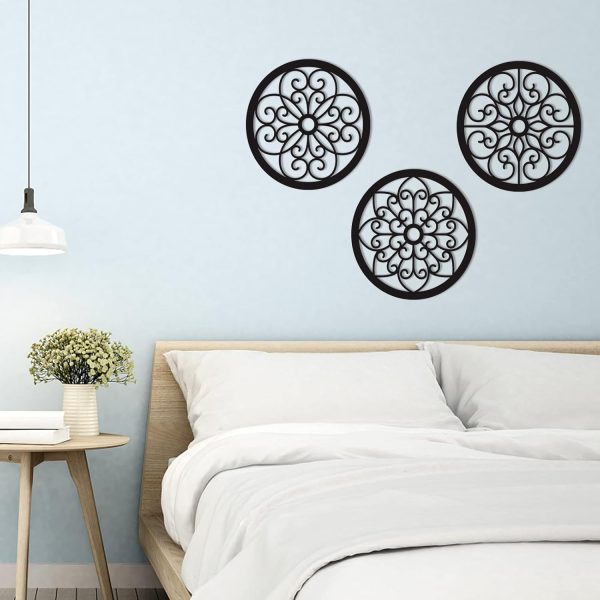 bulk purchase bnesi 3 pieces thickened rustic wood wall decor,modern farmhouse hanging decoration for living room bedroom hallway decor office kitchen wall decoration (modern style) trade price